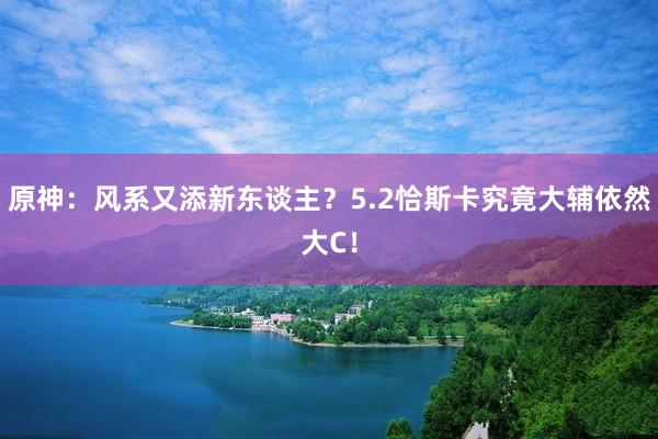 原神：风系又添新东谈主？5.2恰斯卡究竟大辅依然大C！