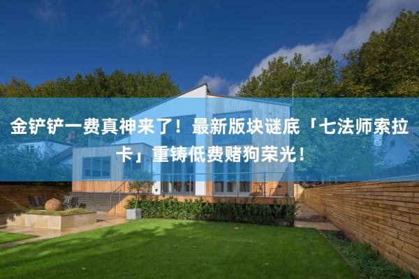 金铲铲一费真神来了！最新版块谜底「七法师索拉卡」重铸低费赌狗荣光！