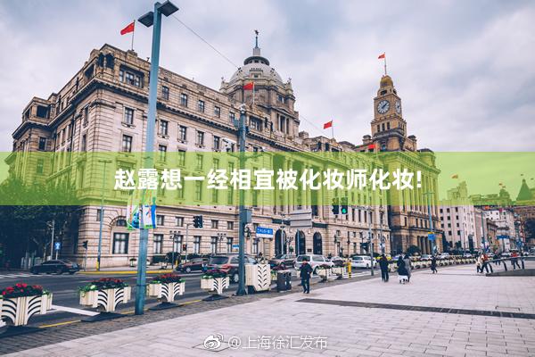 赵露想一经相宜被化妆师化妆!