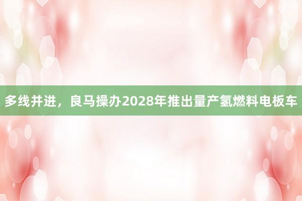 多线并进，良马操办2028年推出量产氢燃料电板车